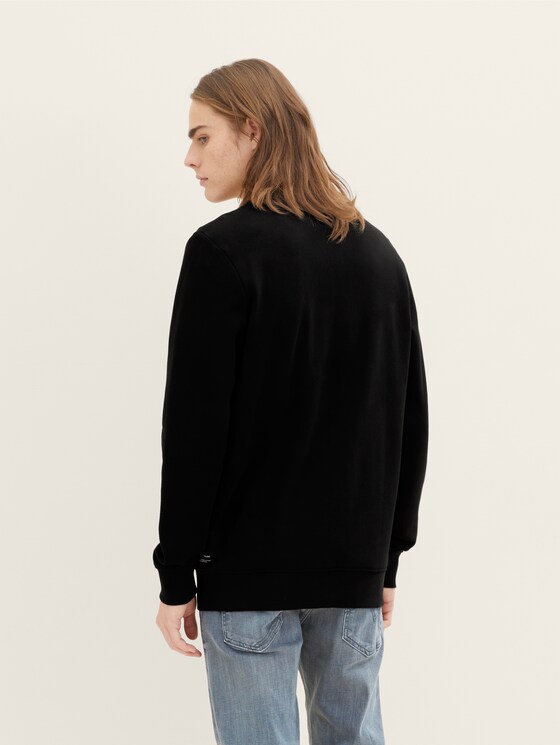 Schlichte Sweatjacke - Männer - Black Schlichte Sweatjacke - Männer - Black - 2 - TOM TAILOR Denim