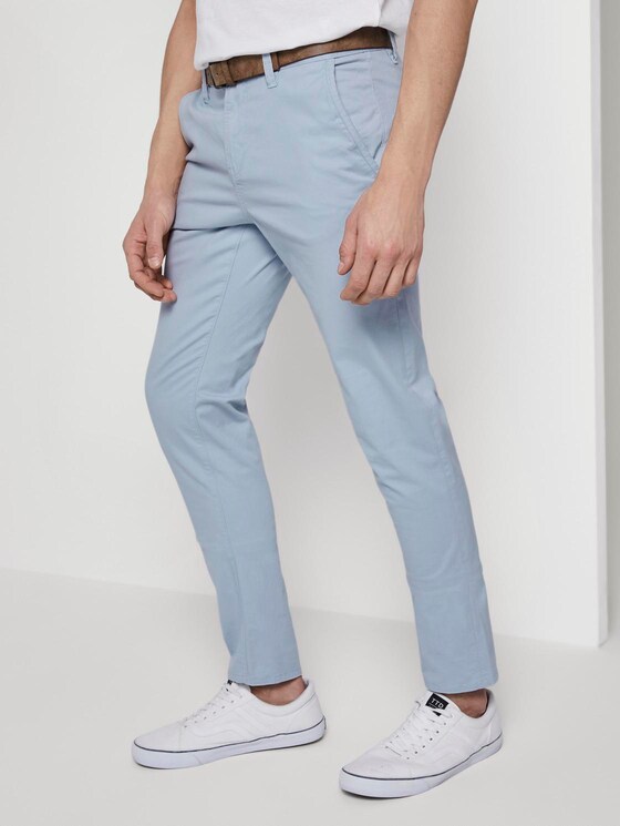 Chino Hose mit Gürtel - Männer - fresh icy blue Chino Hose mit Gürtel - Männer - fresh icy blue - 11 - TOM TAILOR Denim