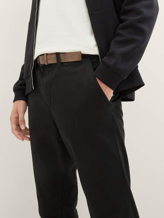 Pantalon chino avec ceinture