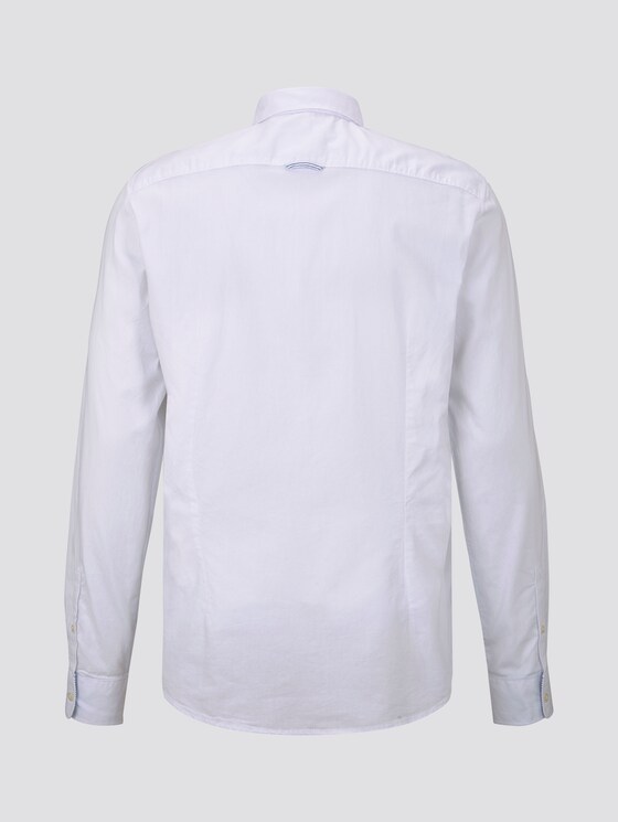 Gemustertes Hemd - Männer - White Gemustertes Hemd - Männer - White - 8 - TOM TAILOR