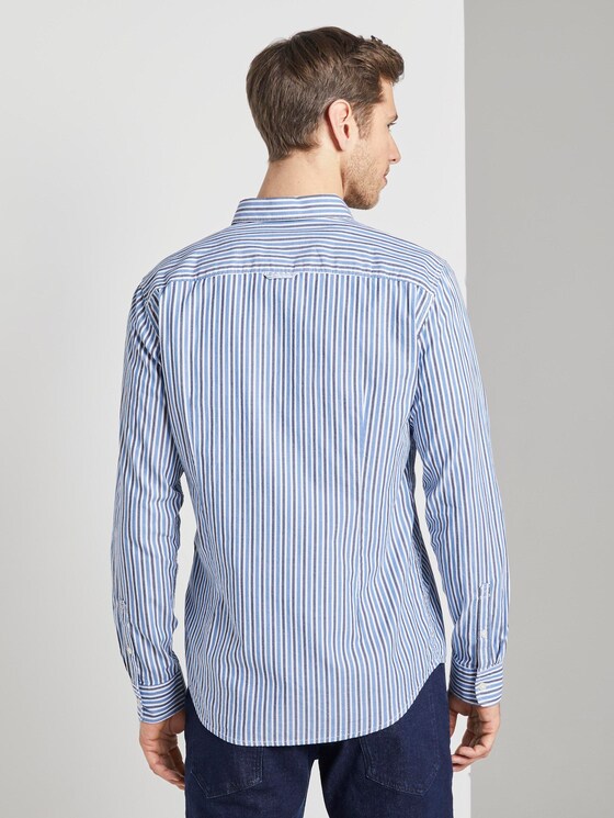 Gemustertes Hemd - Männer - blue shades stripe Gemustertes Hemd - Männer - blue shades stripe - 2 - TOM TAILOR
