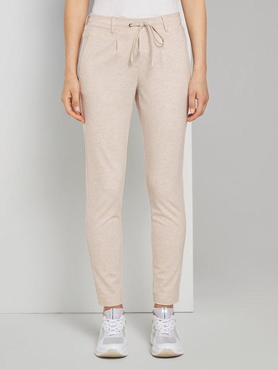 Casual stofbroek - Vrouwen - desert sand melange Casual stofbroek - Vrouwen - desert sand melange - 1 - TOM TAILOR