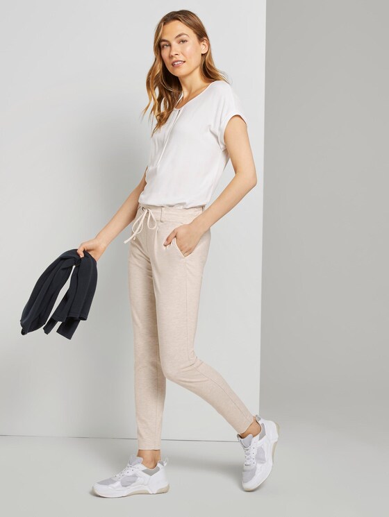 Casual stofbroek - Vrouwen - desert sand melange Casual stofbroek - Vrouwen - desert sand melange - 3 - TOM TAILOR