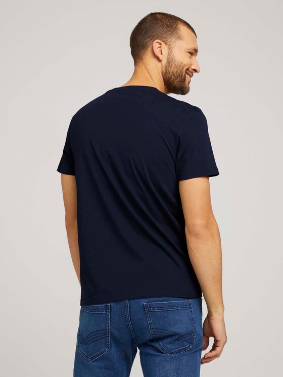 T-Shirt mit Logo-Print - Männer - Dark Blue T-Shirt mit Logo-Print - Männer - Dark Blue - 2 - TOM TAILOR