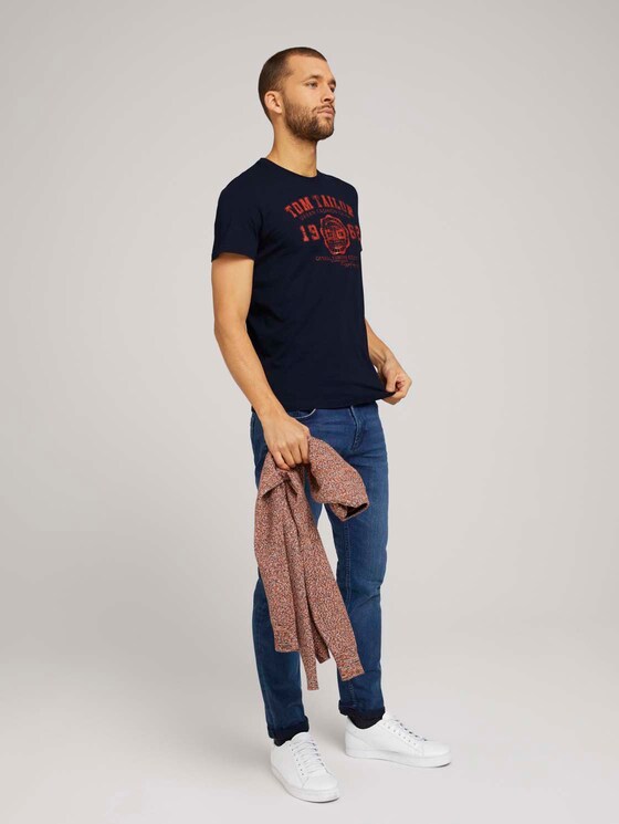 T-Shirt mit Logo-Print - Männer - Dark Blue T-Shirt mit Logo-Print - Männer - Dark Blue - 3 - TOM TAILOR
