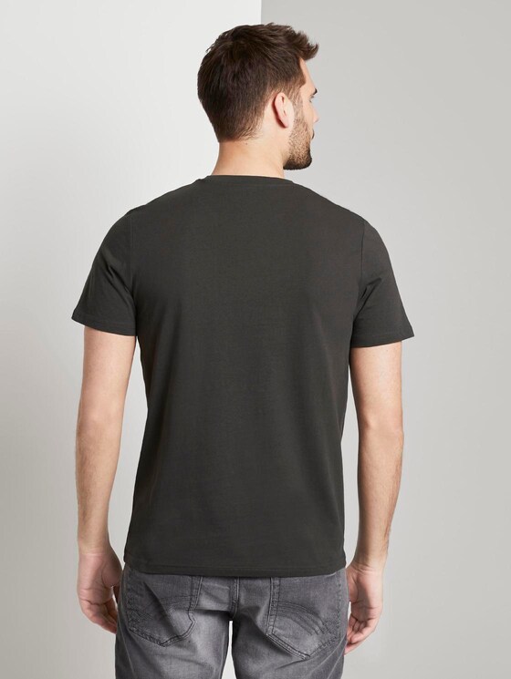 T-Shirt mit Logo-Print - Männer - Phanton Dark Grey T-Shirt mit Logo-Print - Männer - Phanton Dark Grey - 2 - TOM TAILOR