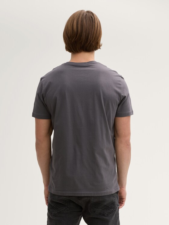 T-Shirt mit Logo-Print - Männer - Tarmac Grey T-Shirt mit Logo-Print - Männer - Tarmac Grey - 2 - TOM TAILOR