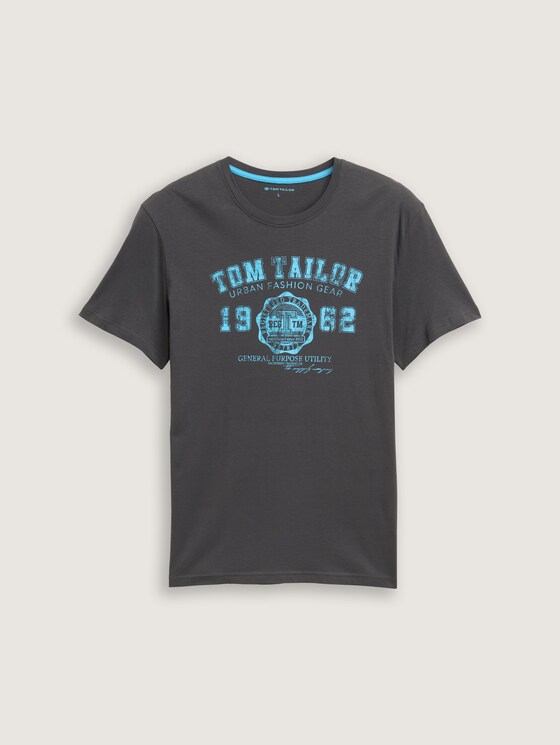 T-Shirt mit Logo-Print - Männer - Tarmac Grey T-Shirt mit Logo-Print - Männer - Tarmac Grey - 7 - TOM TAILOR