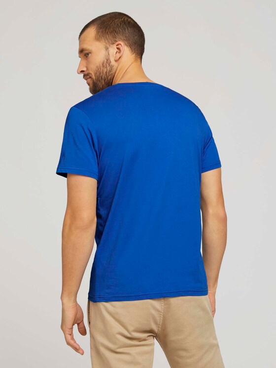 T-Shirt mit Logo-Print - Männer - Clearly Blue T-Shirt mit Logo-Print - Männer - Clearly Blue - 2 - TOM TAILOR