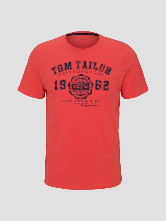 T-shirt with logo print by Tom Tailor