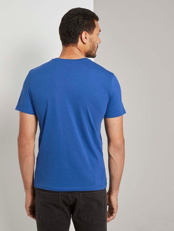 T-Shirt mit Logo-Print - Männer - Advanced Blue T-Shirt mit Logo-Print - Männer - Advanced Blue - 2 - TOM TAILOR
