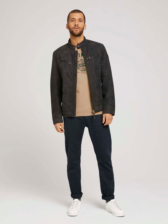 T-Shirt mit Logo-Print - Männer - Sandy Beige T-Shirt mit Logo-Print - Männer - Sandy Beige - 3 - TOM TAILOR