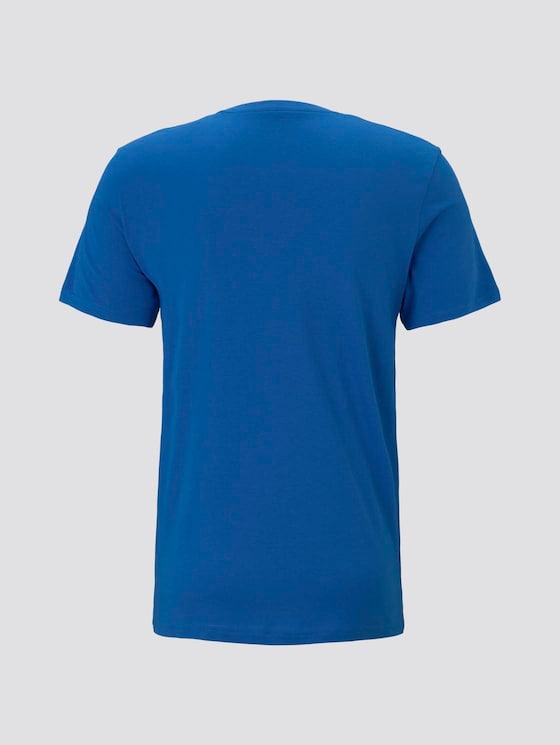 T-Shirt mit Logo-Print - Männer - victory blue T-Shirt mit Logo-Print - Männer - victory blue - 8 - TOM TAILOR