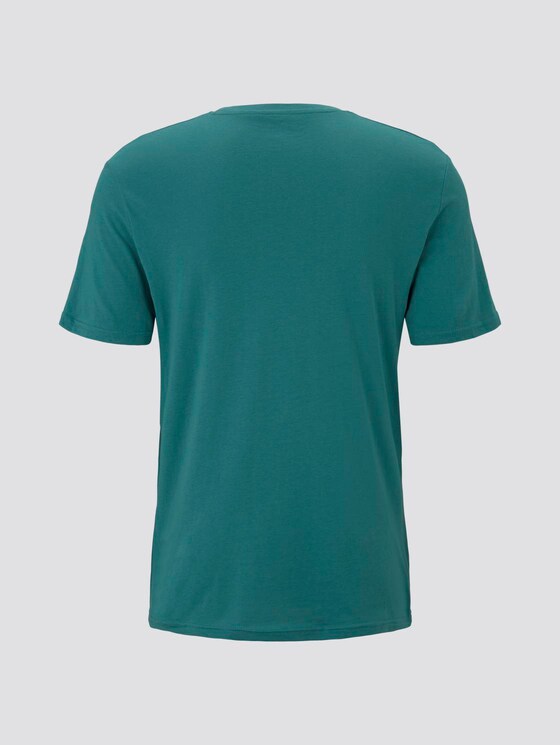 T-Shirt mit Logo-Print - Männer - ever green T-Shirt mit Logo-Print - Männer - ever green - 8 - TOM TAILOR