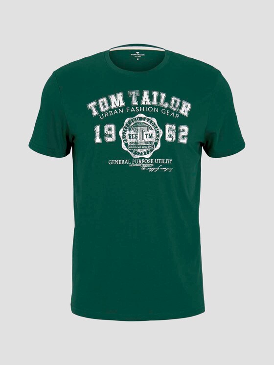 T-Shirt mit Logo-Print - Männer - dark pine fiorest T-Shirt mit Logo-Print - Männer - dark pine fiorest - 7 - TOM TAILOR