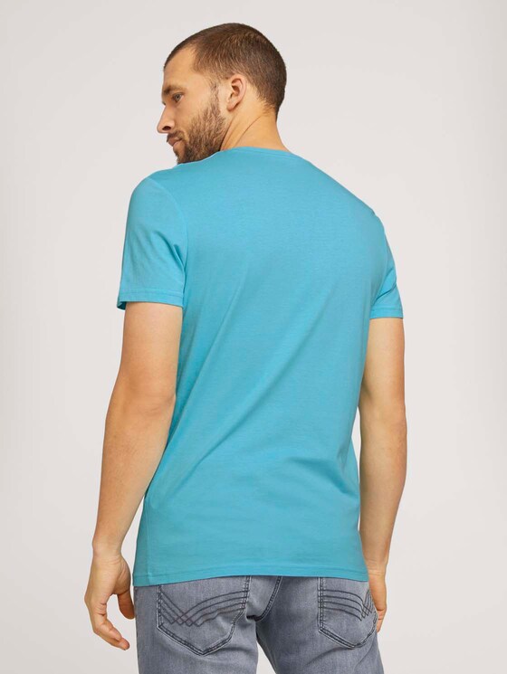 T-Shirt mit Logo-Print - Männer - teal radiance T-Shirt mit Logo-Print - Männer - teal radiance - 2 - TOM TAILOR