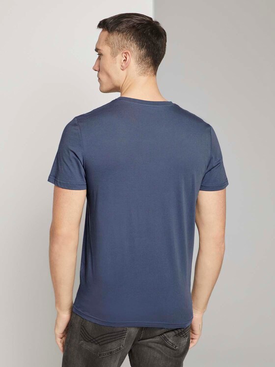 T-Shirt mit Logo-Print - Männer - light indigo blue T-Shirt mit Logo-Print - Männer - light indigo blue - 2 - TOM TAILOR