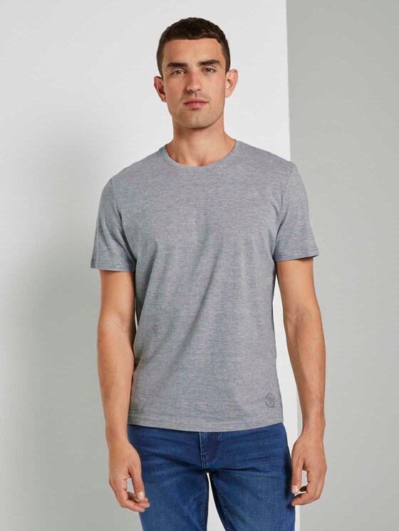 T-Shirt im Doppelpack - Männer - Middle Grey Melange T-Shirt im Doppelpack - Männer - Middle Grey Melange - 1 - TOM TAILOR