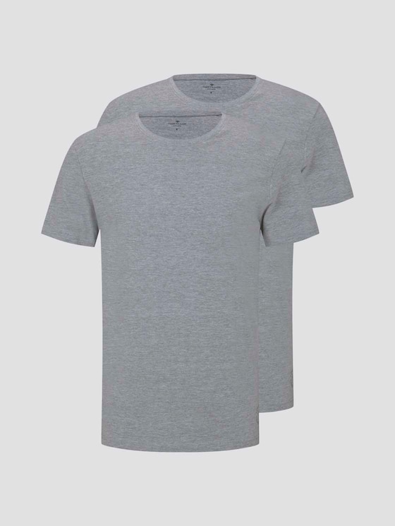 T-Shirt im Doppelpack - Männer - Middle Grey Melange T-Shirt im Doppelpack - Männer - Middle Grey Melange - 7 - TOM TAILOR