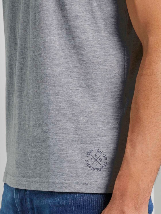 T-Shirt im Doppelpack - Männer - Middle Grey Melange T-Shirt im Doppelpack - Männer - Middle Grey Melange - 9 - TOM TAILOR