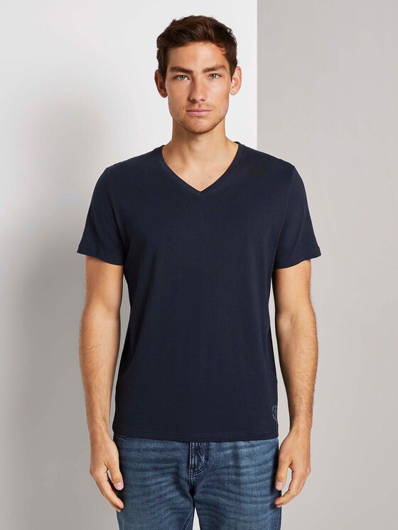 T-Shirt im Doppelpack - Männer - Sky Captain Blue T-Shirt im Doppelpack - Männer - Sky Captain Blue - 55 - TOM TAILOR
