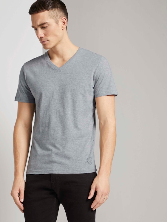 T-Shirt im Doppelpack - Männer - Middle Grey Melange T-Shirt im Doppelpack - Männer - Middle Grey Melange - 5 - TOM TAILOR