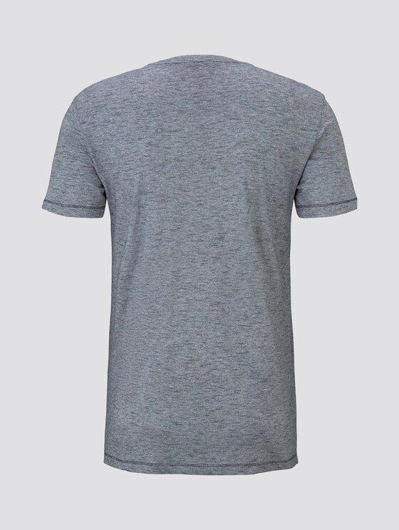 T-Shirt mit Print - Männer - navy white yarndye stripe T-Shirt mit Print - Männer - navy white yarndye stripe - 8 - TOM TAILOR