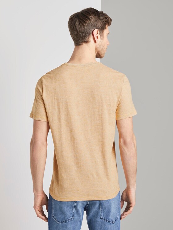 T-Shirt met print - Mannen - yellow white fine stripe T-Shirt met print - Mannen - yellow white fine stripe - 2 - TOM TAILOR