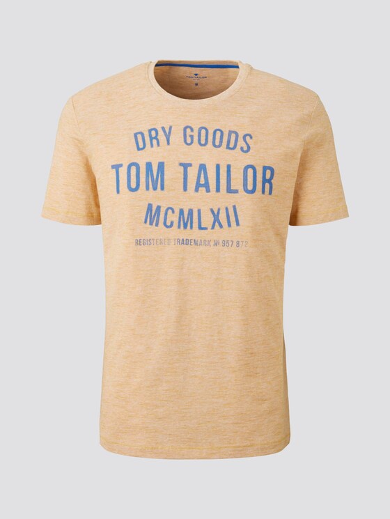 T-Shirt met print - Mannen - yellow white fine stripe T-Shirt met print - Mannen - yellow white fine stripe - 7 - TOM TAILOR