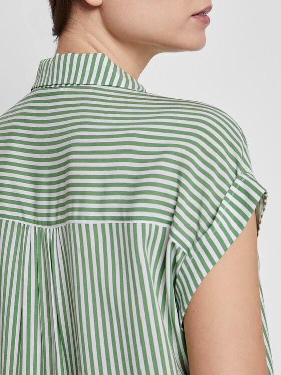 Striped blouse - Women - green offwhite stripes Striped blouse - Women - green offwhite stripes - 10 - TOM TAILOR