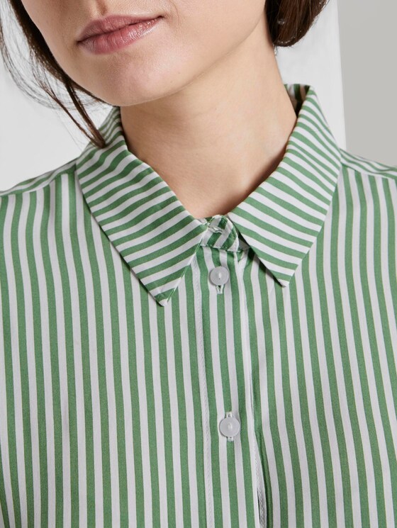 Striped blouse - Women - green offwhite stripes Striped blouse - Women - green offwhite stripes - 9 - TOM TAILOR