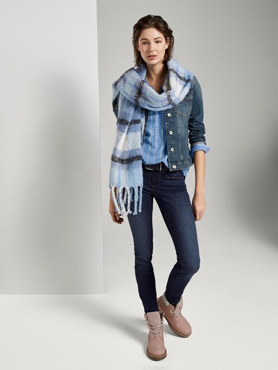 Strukturierte Bluse - Frauen - blue stripe vertical Strukturierte Bluse - Frauen - blue stripe vertical - 3 - TOM TAILOR