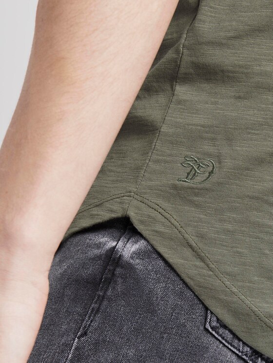 Patroon T-Shirt - Mannen - Dusty Olive Green Patroon T-Shirt - Mannen - Dusty Olive Green - 10 - TOM TAILOR Denim