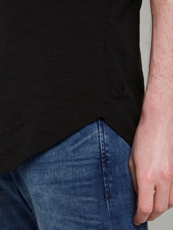 Gemustertes T-Shirt - Männer - Black Gemustertes T-Shirt - Männer - Black - 10 - TOM TAILOR Denim