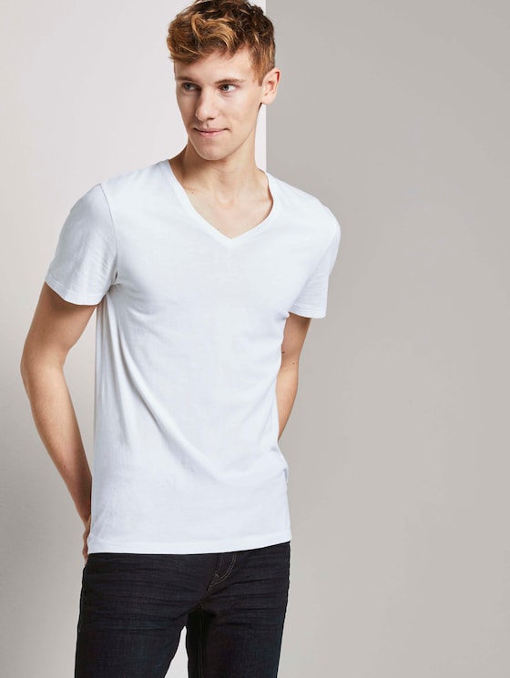T-Shirt im Doppelpack - Männer - White T-Shirt im Doppelpack - Männer - White - 5 - TOM TAILOR Denim