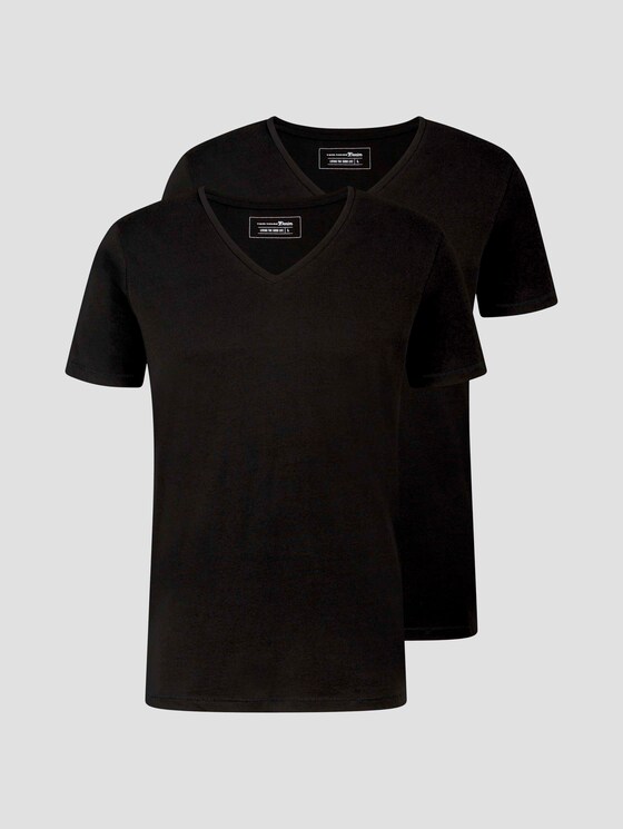 T-Shirt im Doppelpack - Männer - Black T-Shirt im Doppelpack - Männer - Black - 7 - TOM TAILOR Denim