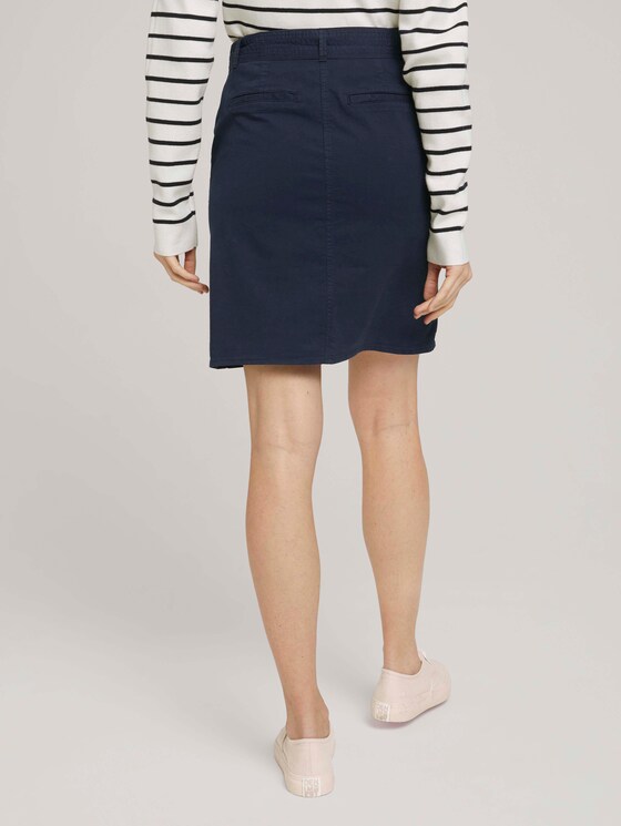 Rock mit Knopfleiste - Frauen - Real Navy Blue Rock mit Knopfleiste - Frauen - Real Navy Blue - 2 - TOM TAILOR
