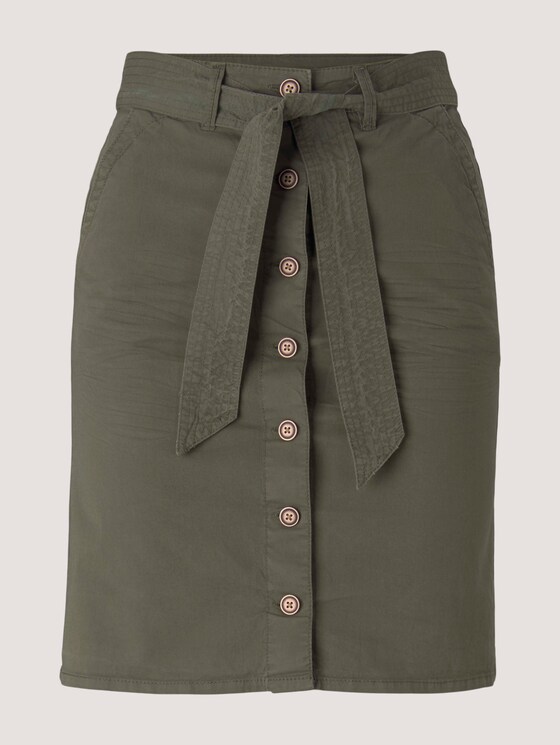 Rock mit Knopfleiste - Frauen - Grape Leaf Green Rock mit Knopfleiste - Frauen - Grape Leaf Green - 7 - TOM TAILOR