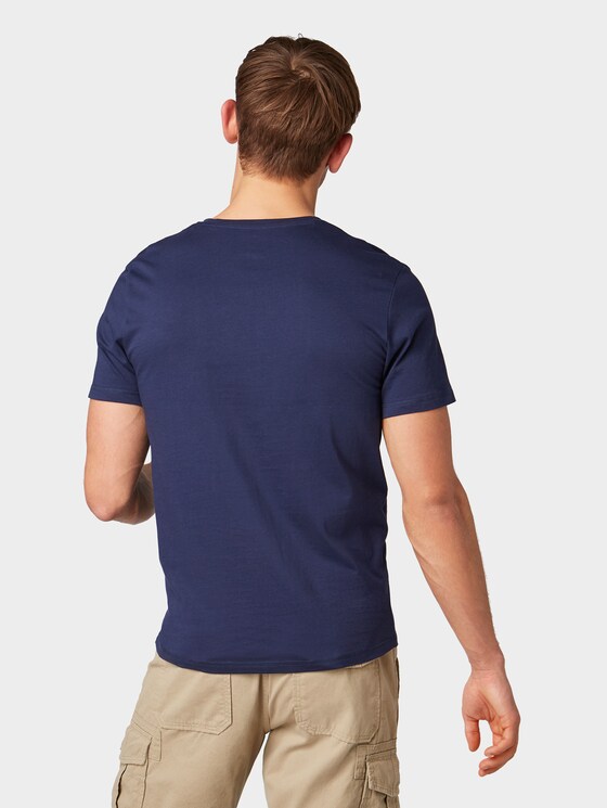 T-shirt with print - Men - True Dark Blue T-shirt with print - Men - True Dark Blue - 2 - TOM TAILOR
