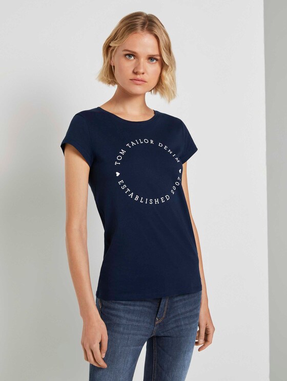 T-Shirt im Doppelpack - Frauen - Real Navy Blue T-Shirt im Doppelpack - Frauen - Real Navy Blue - 55 - TOM TAILOR Denim