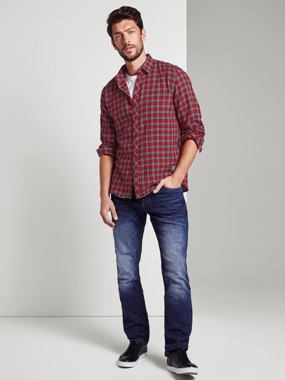 Kariertes Hemd - Männer - red navy check Kariertes Hemd - Männer - red navy check - 3 - TOM TAILOR
