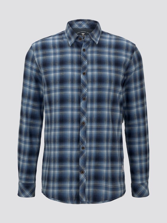 Kariertes Hemd - Männer - blue shades check Kariertes Hemd - Männer - blue shades check - 7 - TOM TAILOR