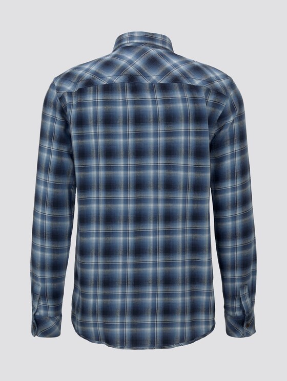 Kariertes Hemd - Männer - blue shades check Kariertes Hemd - Männer - blue shades check - 8 - TOM TAILOR