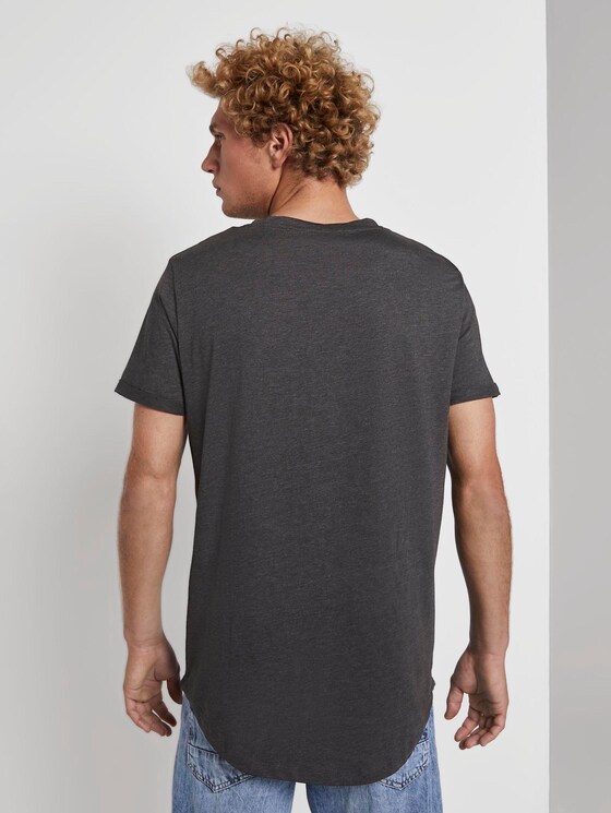 T-Shirt mit Logo-Stickerei - Männer - Black Non-Solid T-Shirt mit Logo-Stickerei - Männer - Black Non-Solid - 2 - TOM TAILOR Denim