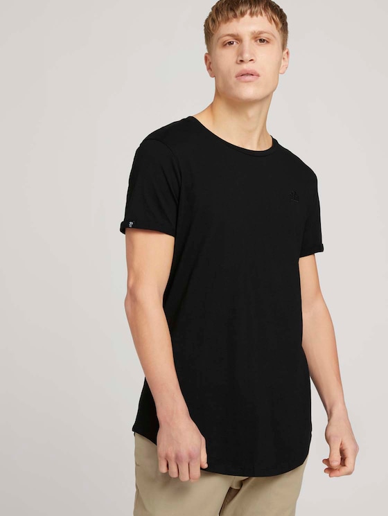 T-Shirt mit Logo-Stickerei - Männer - Black T-Shirt mit Logo-Stickerei - Männer - Black - 5 - TOM TAILOR Denim