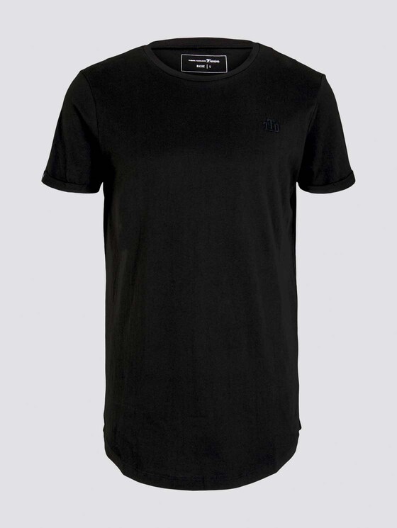 T-Shirt mit Logo-Stickerei - Männer - Black T-Shirt mit Logo-Stickerei - Männer - Black - 7 - TOM TAILOR Denim