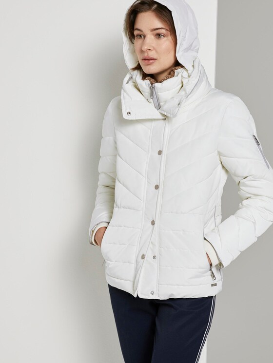 Gefütterte Jacke - Frauen - soft stone grey Gefütterte Jacke - Frauen - soft stone grey - 5 - TOM TAILOR
