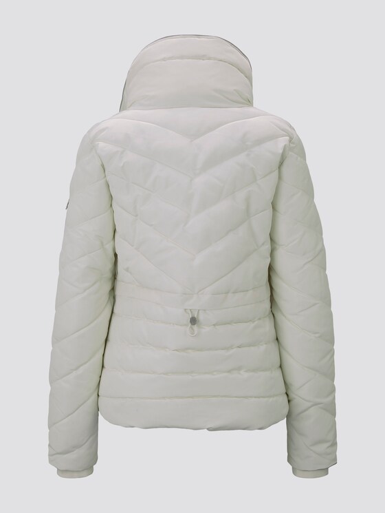 Gefütterte Jacke - Frauen - soft stone grey Gefütterte Jacke - Frauen - soft stone grey - 8 - TOM TAILOR