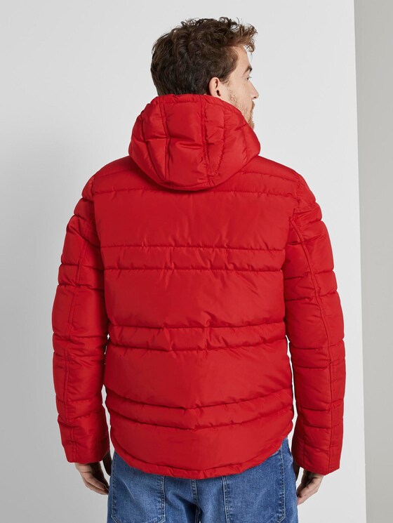 Pufferjacke mit Kapuze - Männer - Mighty Red Pufferjacke mit Kapuze - Männer - Mighty Red - 2 - TOM TAILOR