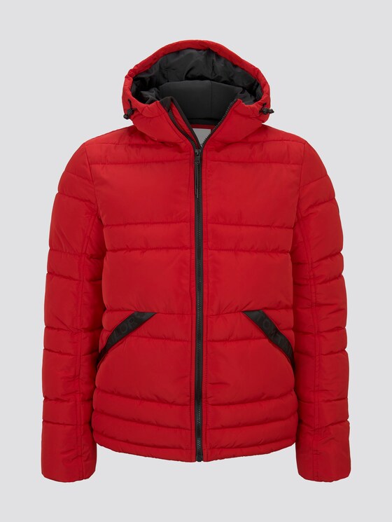 Pufferjacke mit Kapuze - Männer - Mighty Red Pufferjacke mit Kapuze - Männer - Mighty Red - 7 - TOM TAILOR